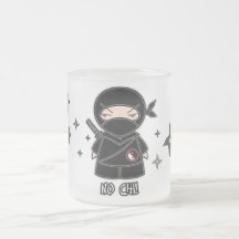 No Chi! Ninja With Shurikens Mug