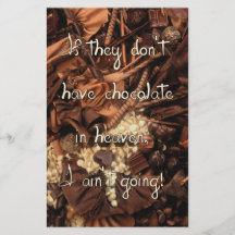 No Chocolate in Heaven Flyer