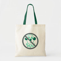 No Clowns - Hunter Green Canvas Bags