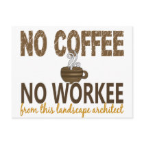 No Coffee No Workee Landscape Architect