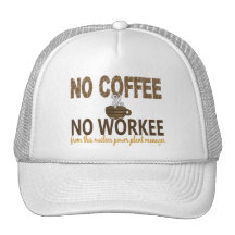 No Coffee No Workee Nuclear Power Plant Manager Mesh Hat