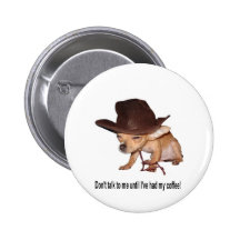 No Coffee Pinback Buttons