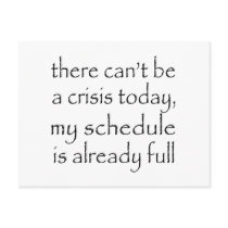 No Crisis Today Postcards