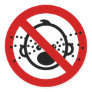 NO Cry Babies ⚠ Thai Airport Sign ⚠ Round Sticker