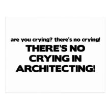 No Crying in Architecting Post Cards