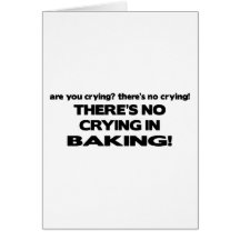 No Crying in Baking Card