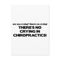 No Crying in Chiropractics