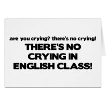 No Crying in English Class