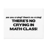 No Crying in Math Class Postcard