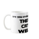 No Crying in Welding mugs