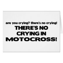 No Crying - Motocross Card