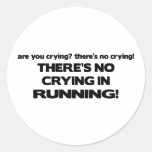 No Crying - Running Round Stickers