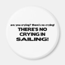 No Crying - Sailing Magnet