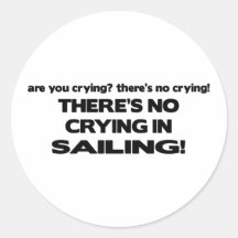 No Crying - Sailing Sticker