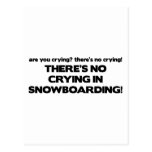 No Crying - Snowboarding Postcards