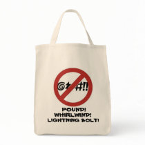 No Cursing Sign Tote Bags