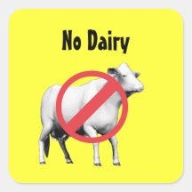 No Dairy Sticker
