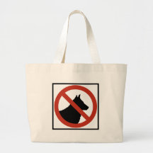 No Dogs Allowed / No Pets Highway Sign Tote Bag
