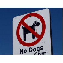No Dogs Allowed Photo Cut Outs