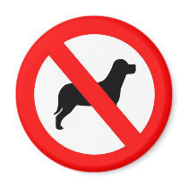 No dogs magnets
