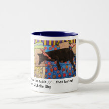 No Dogs on the Bed mug