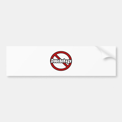 No Douchebags Bumper Sticker