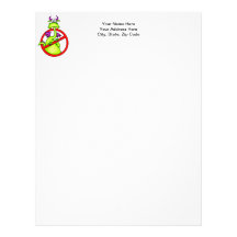 No Dragons Allowed Symbol Personalized Letterhead