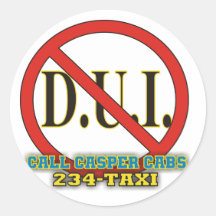 No-DUI Sticker