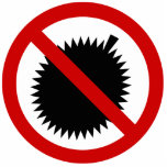NO Durian ⚠ Thai Language Script Sign ⚠ photo sculptures