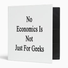No Economics Is Not Just For Geeks Vinyl Binders