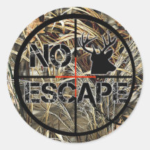 "No Escape" - Deer Hunting Camoflauge Sticker