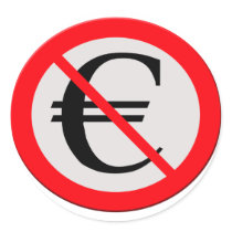 No Euro Ronde Stickers