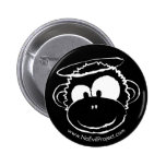 No Evil Monkey Buttons - Black 2