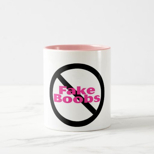 No Fake Boobs Mug