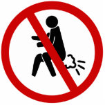 NO Farting ⚠ Funny Thai Toilet Sign ⚠ photo sculptures