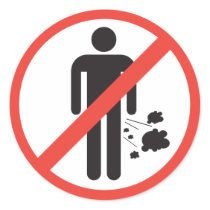 No Farting Sticker