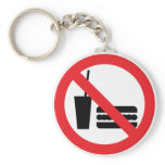 No Fast Food keychains