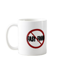 No Fast Food Mug