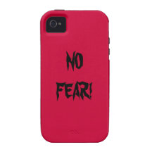 NO FEAR IN BASIC RED WITH BLACK iPhone 4/4S COVER