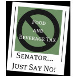 No Food and Beverage Tax Tee Shirt
