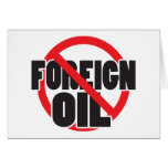 No Foreign Oil cards