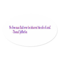 No free man shall ever be debarred.. oval sticker