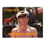 'No Frills Airline' Postcard