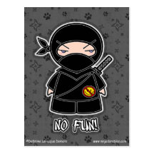 No Fun! Postcard