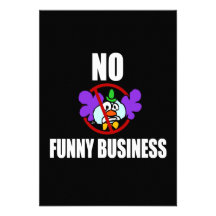 No Funny Business Invites
