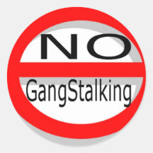 No Gangstalking Round Stickers