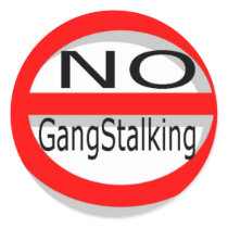 No Gangstalking Round Stickers