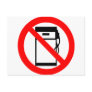 No gas post card
