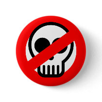 No Ghosts Pinback Button