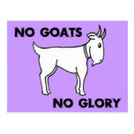No Goats No Glory Postcards